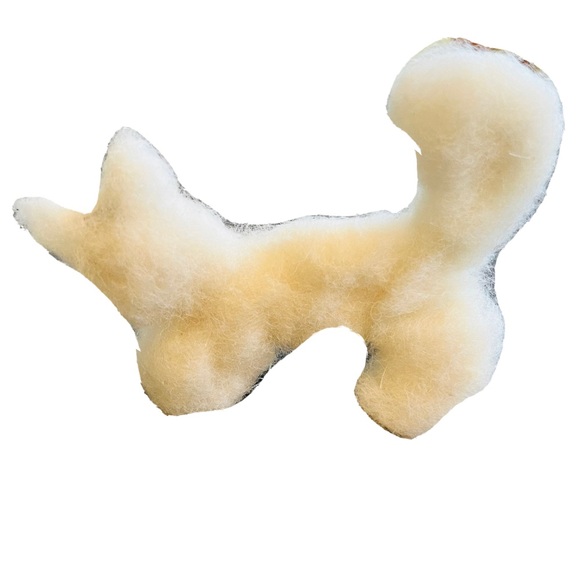 Handmade Retro Style White Cat Doll Pet Felted Wool Toy Poseable One Of A Kind - Picture 3 of 5